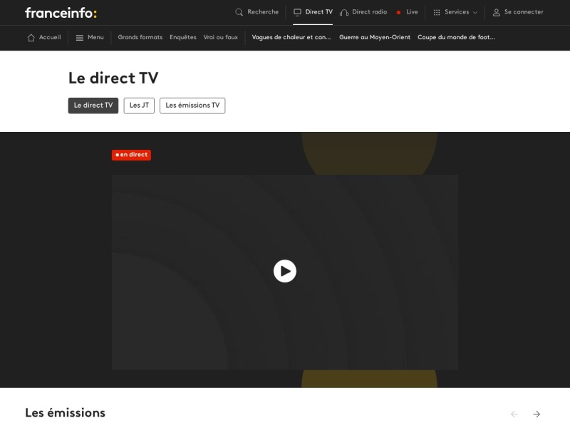 Franceinfo TV - Direct