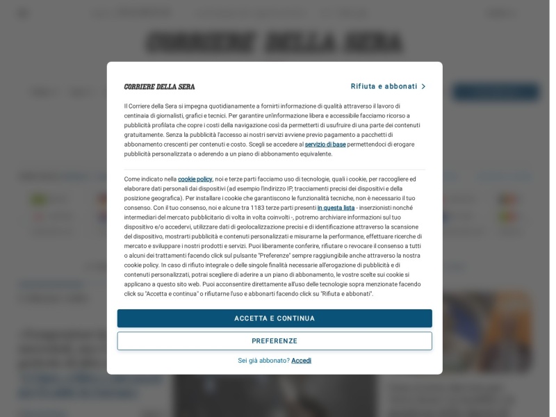 Corriere della Sera - Site officiel