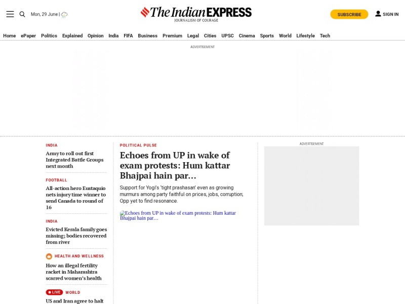 The Indian Express - Site officiel