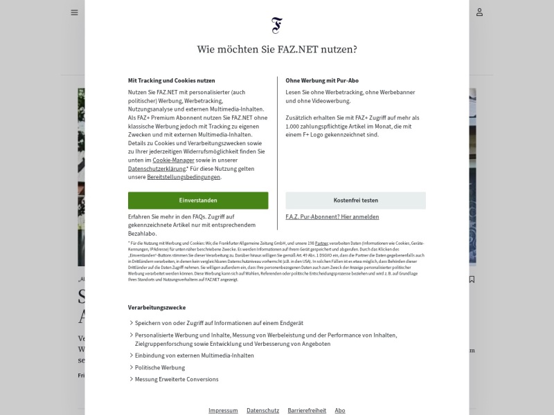 Frankfurter Allgemeine Zeitung - Site officiel