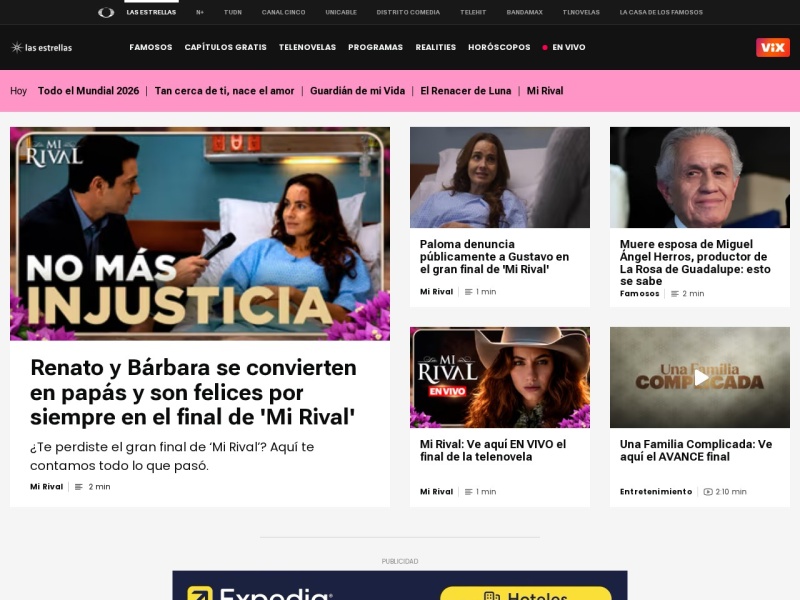 Las Estrellas - Site officiel