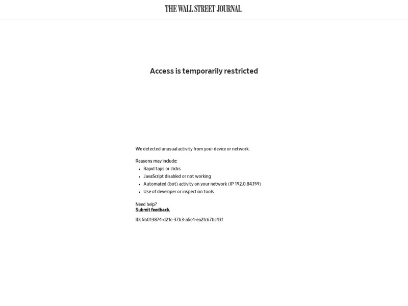 The Wall Street Journal - Site officiel