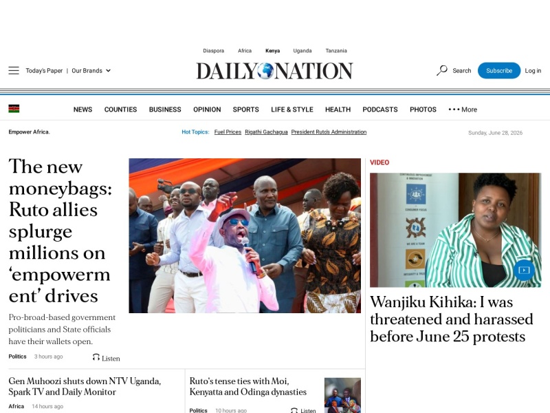 Daily Nation - Site officiel