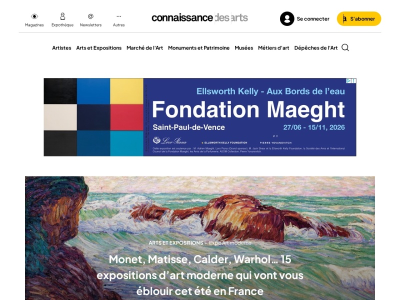 Connaissance des Arts - Site officiel