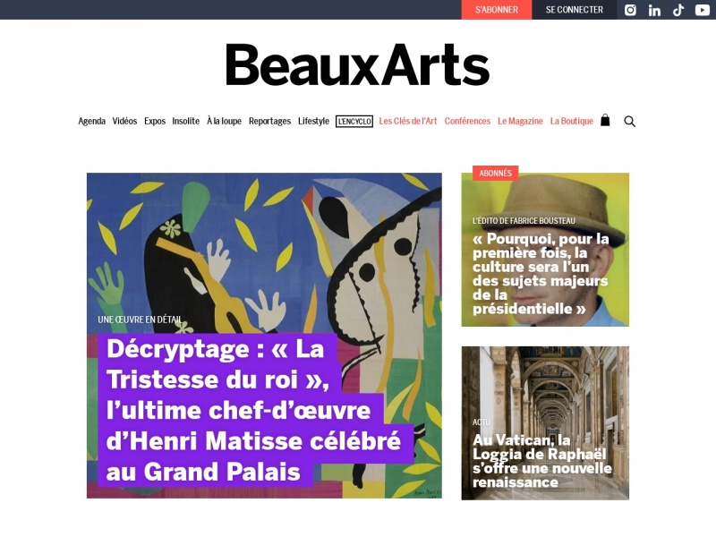 Beaux Arts Magazine - Site officiel