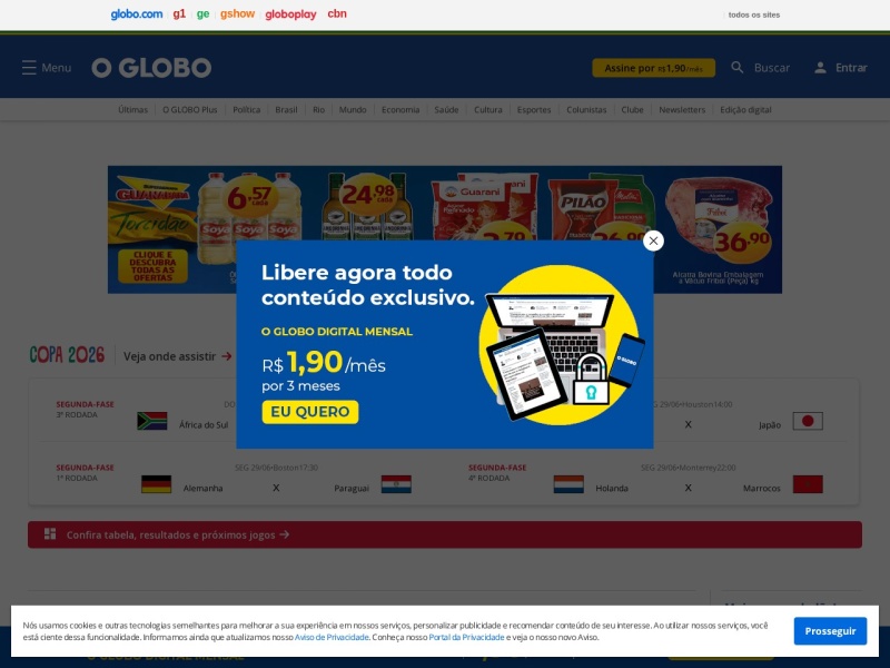 O Globo - Site officiel
