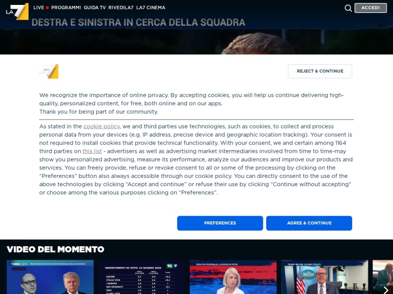 La7 - Site officiel