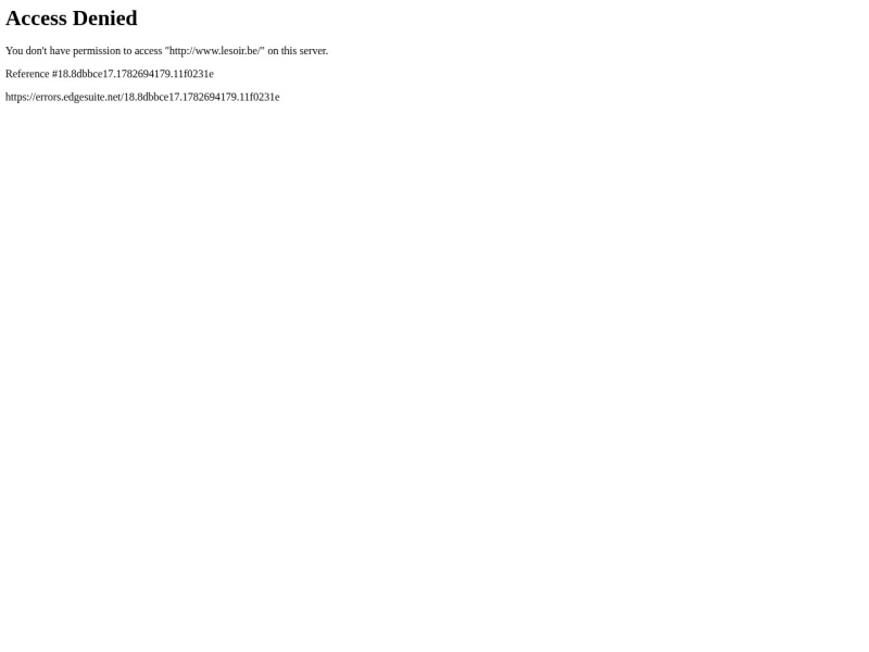 Le Soir - Site officiel