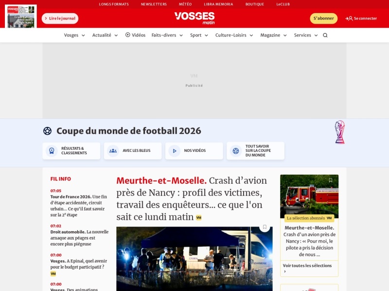 Vosges Matin - Site officiel